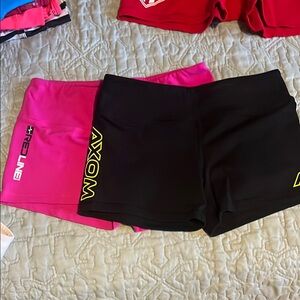 Black and Pink Axiom Athletic Shorts